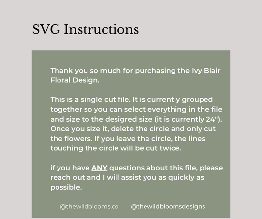 Ivy Blair - Digital Download SVG