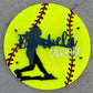 Issabela Softball Nursery Sign