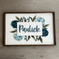 Paulick Floral Name Sign