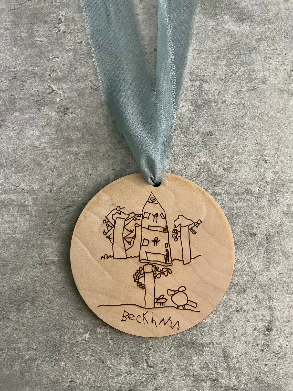 Memory Drawing Line Portrait Ornament
