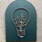 Boho Light Bulb Arch- Wood Sign