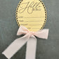 Lace Birth Announcement - Hello World