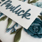 Paulick Floral Name Sign