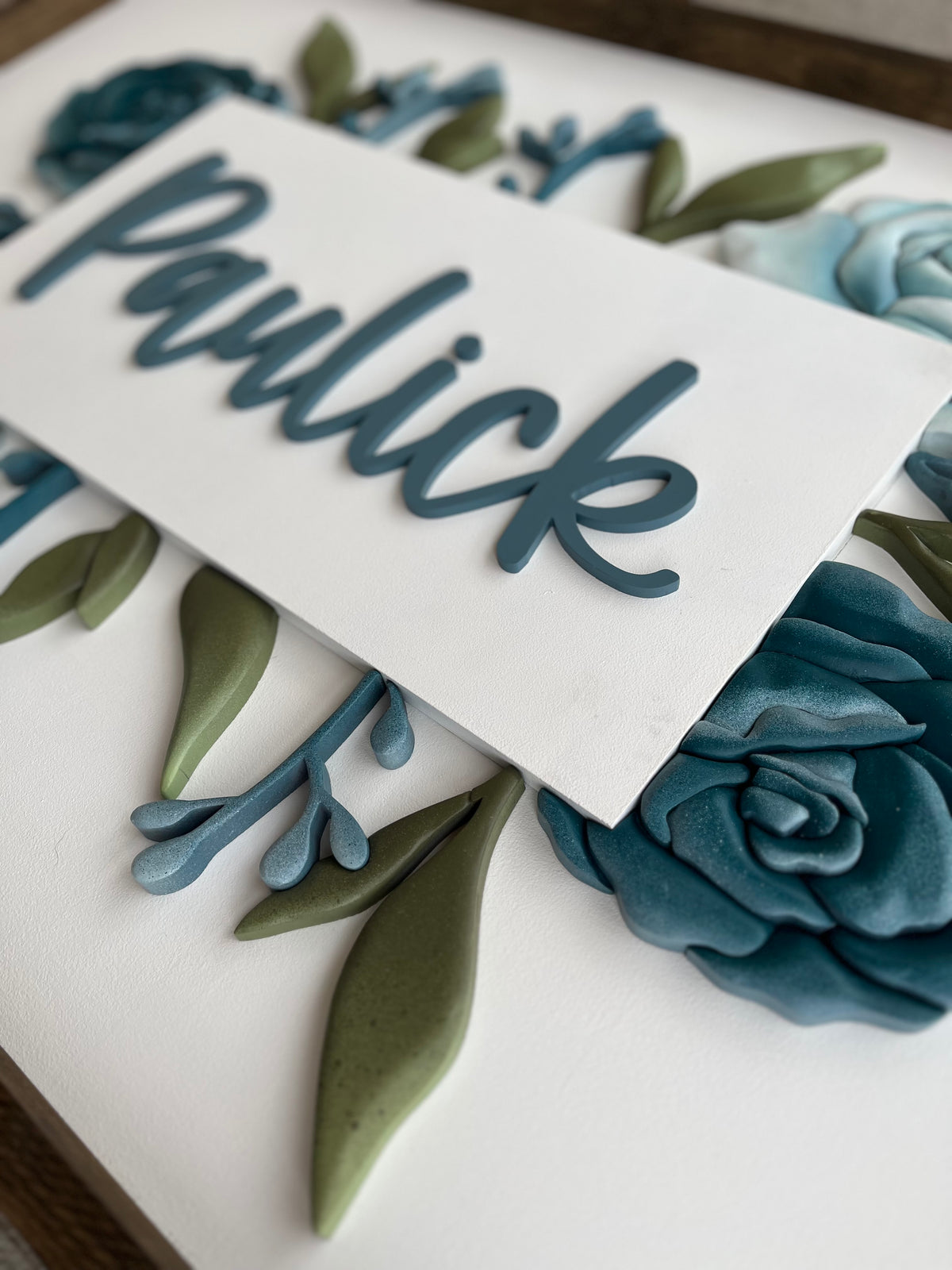 Paulick Floral Name Sign