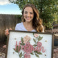 Holman Last Name - Floral Sign