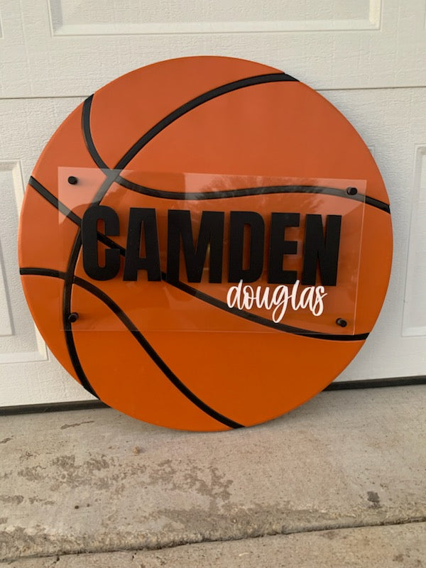 Camden Basketball Nursery Sign