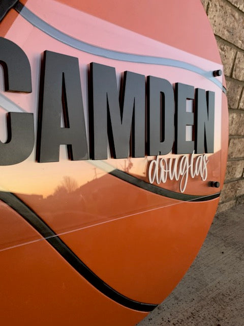 Camden Basketball Nursery Sign