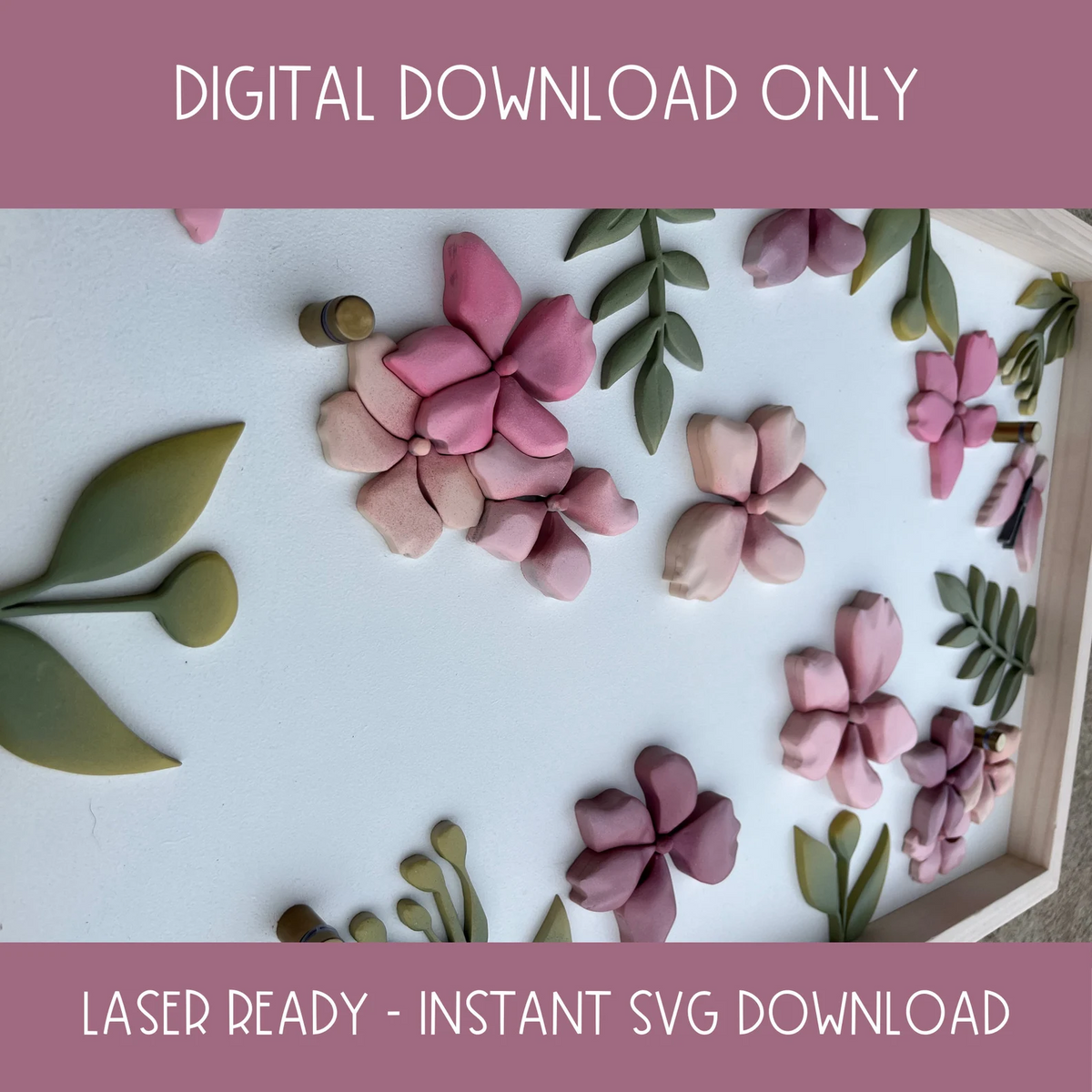 Ivy Joy All Over Floral Framed SVG
