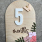 Birth Stat Floral Arch -  Digital Download SVG
