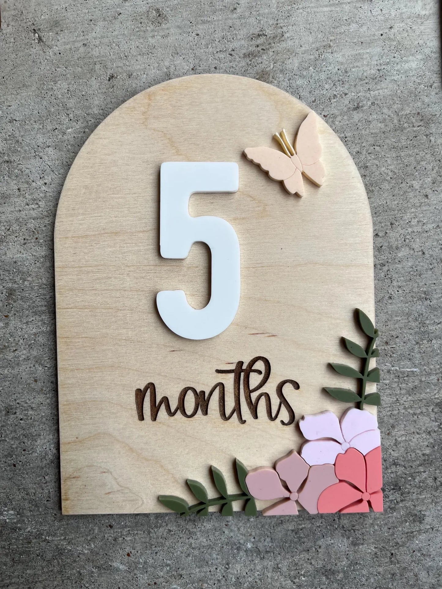 Birth Stat Floral Arch -  Digital Download SVG