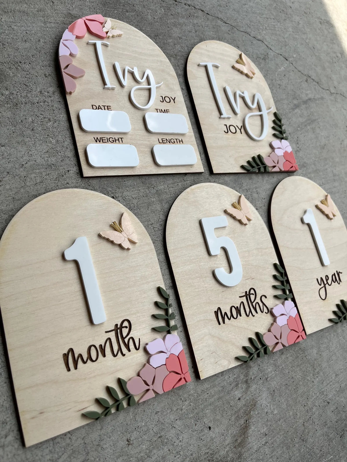 Birth Announcement Bundle -  Digital Download SVG