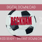 Beckham Soccer Ball - Digital Download SVG