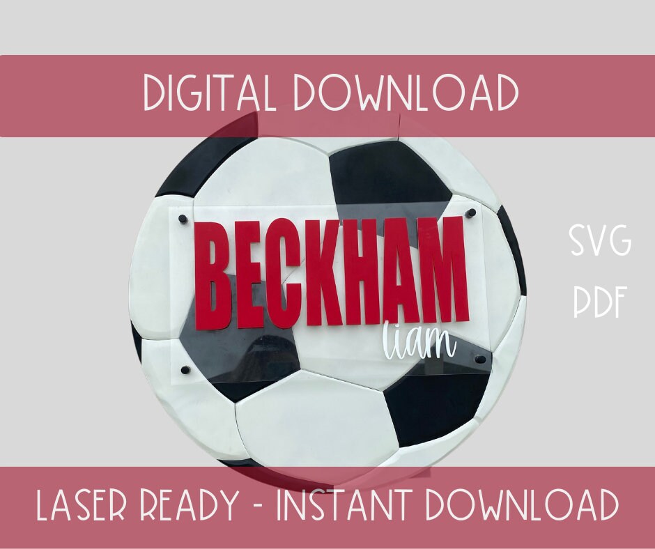 Beckham Soccer Ball - Digital Download SVG