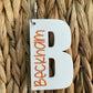 Personalized Letter Name Backpack Tag - Keychain- Back to School