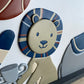 Austin Sporty Animals Nursery Sign