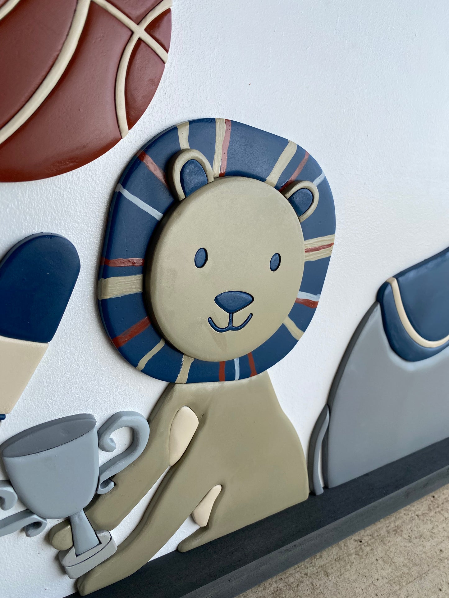 Austin Sporty Animals Nursery Sign