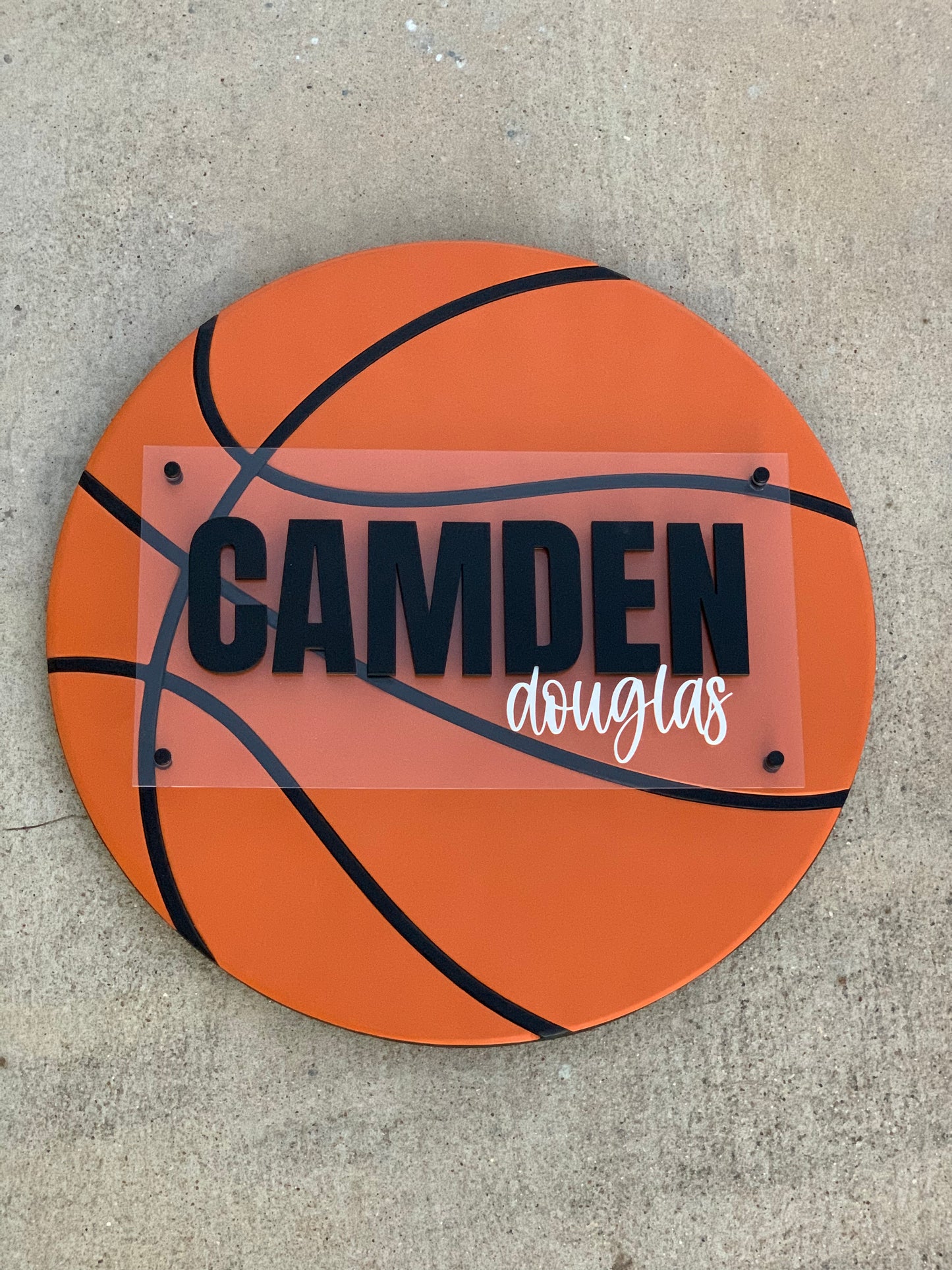 Camden Basketball Nursery Sign