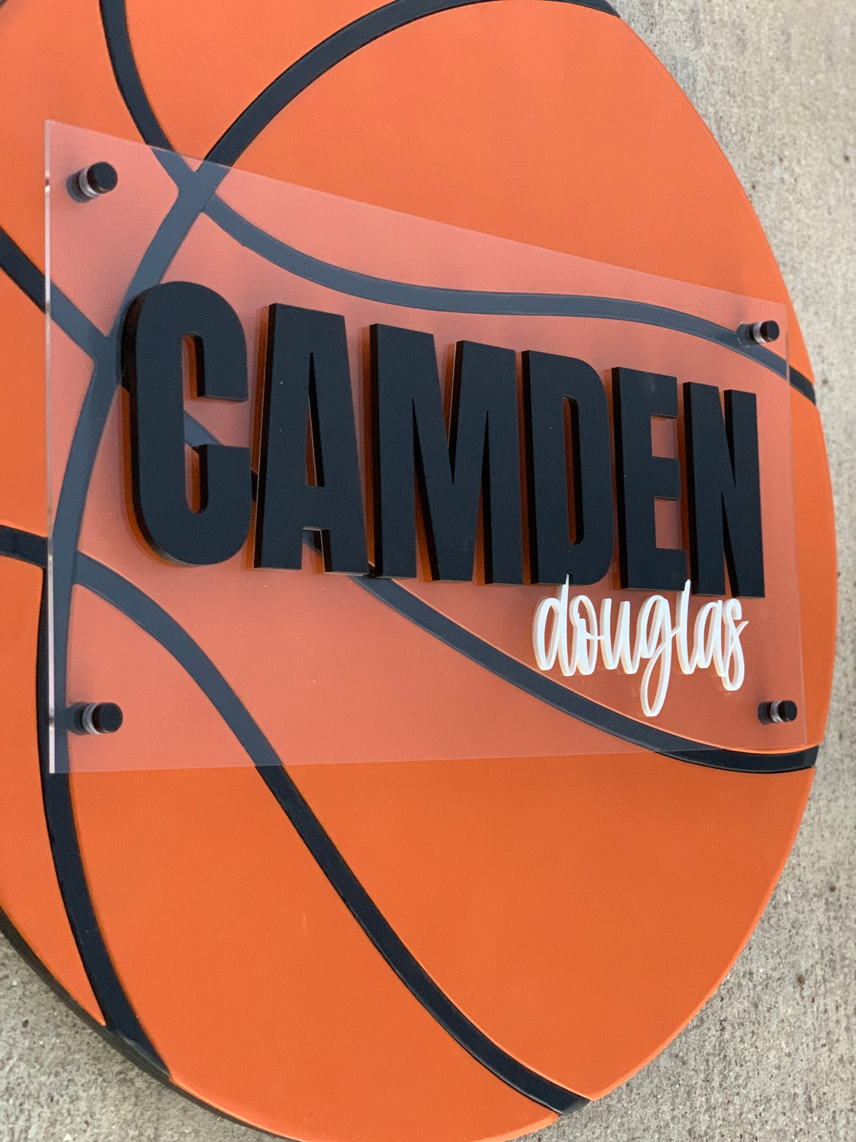 Camden Basketball Nursery Sign