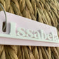 Personalized Rectangle Name Backpack Tag - Keychain- Back to School