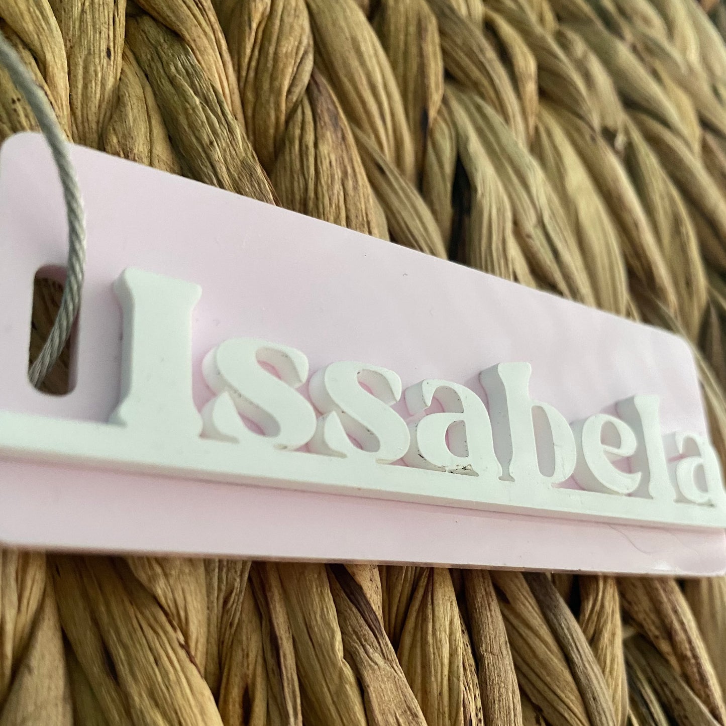 Personalized Rectangle Name Backpack Tag - Keychain- Back to School