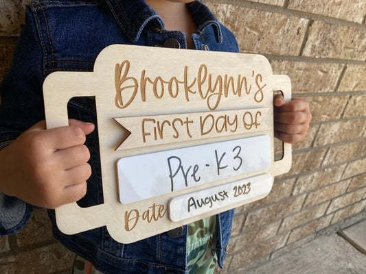 Minimal Back to School Sign