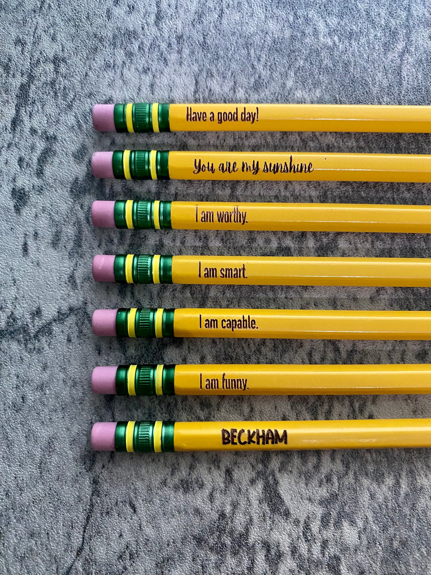 Personalized Engraved Pencils - Back to School