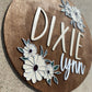 Addilynn Floral Nursery Sign - Wood Sign
