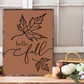 Hello Fall Wood Sign