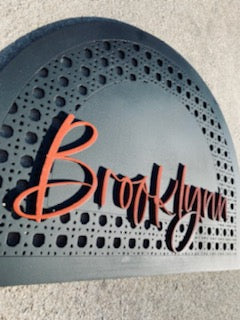 Custom Name Rattan Cane - Wood Sign