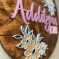 Addilynn Floral Nursery Sign - Wood Sign
