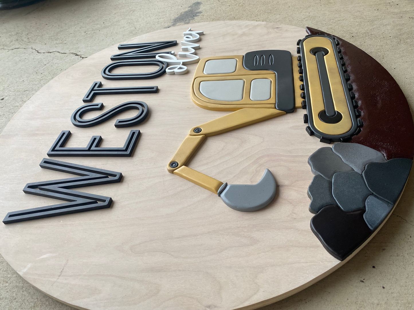 Weston Construction Nursery Sign