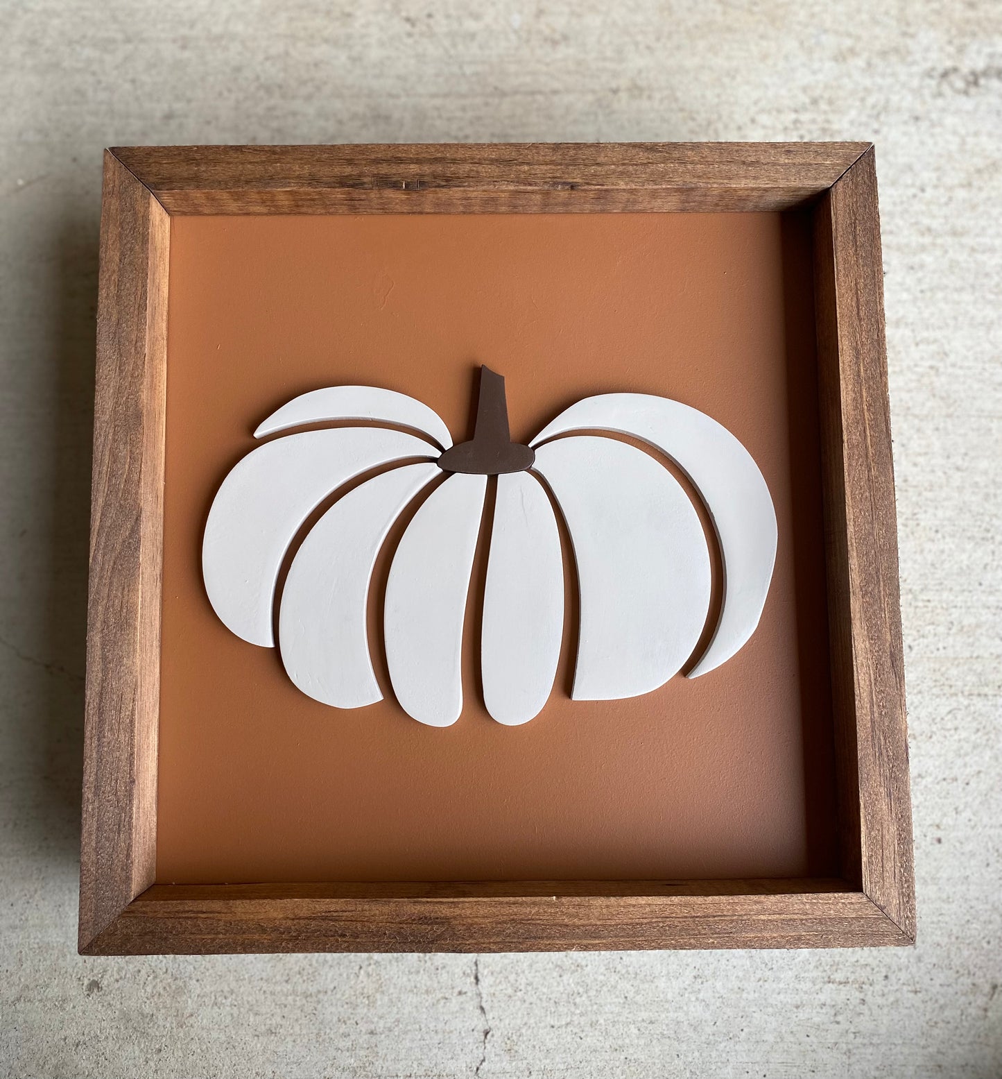 Fall Pumpkin Wood Sign