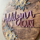 Addilynn Floral Nursery Sign - Wood Sign