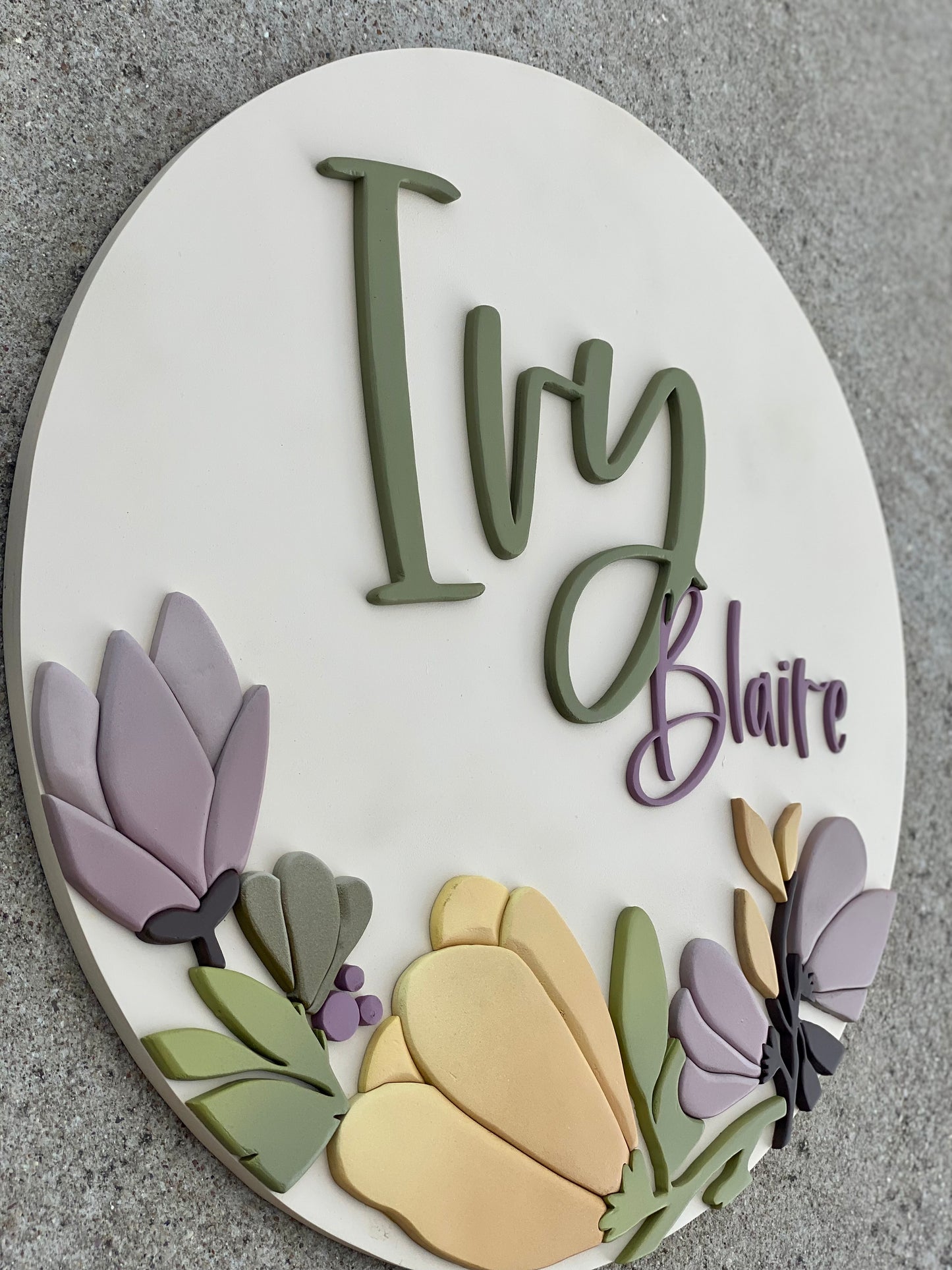 Ivy Floral Nursery Sign - Wood Sign