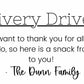 Thank You Delivery Drivers