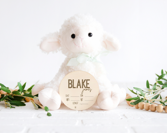Birth Announcement - Name & Stats