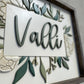 Vallie Floral Name Sign
