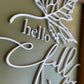 Hello Fall Wood Sign