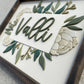 Vallie Floral Name Sign